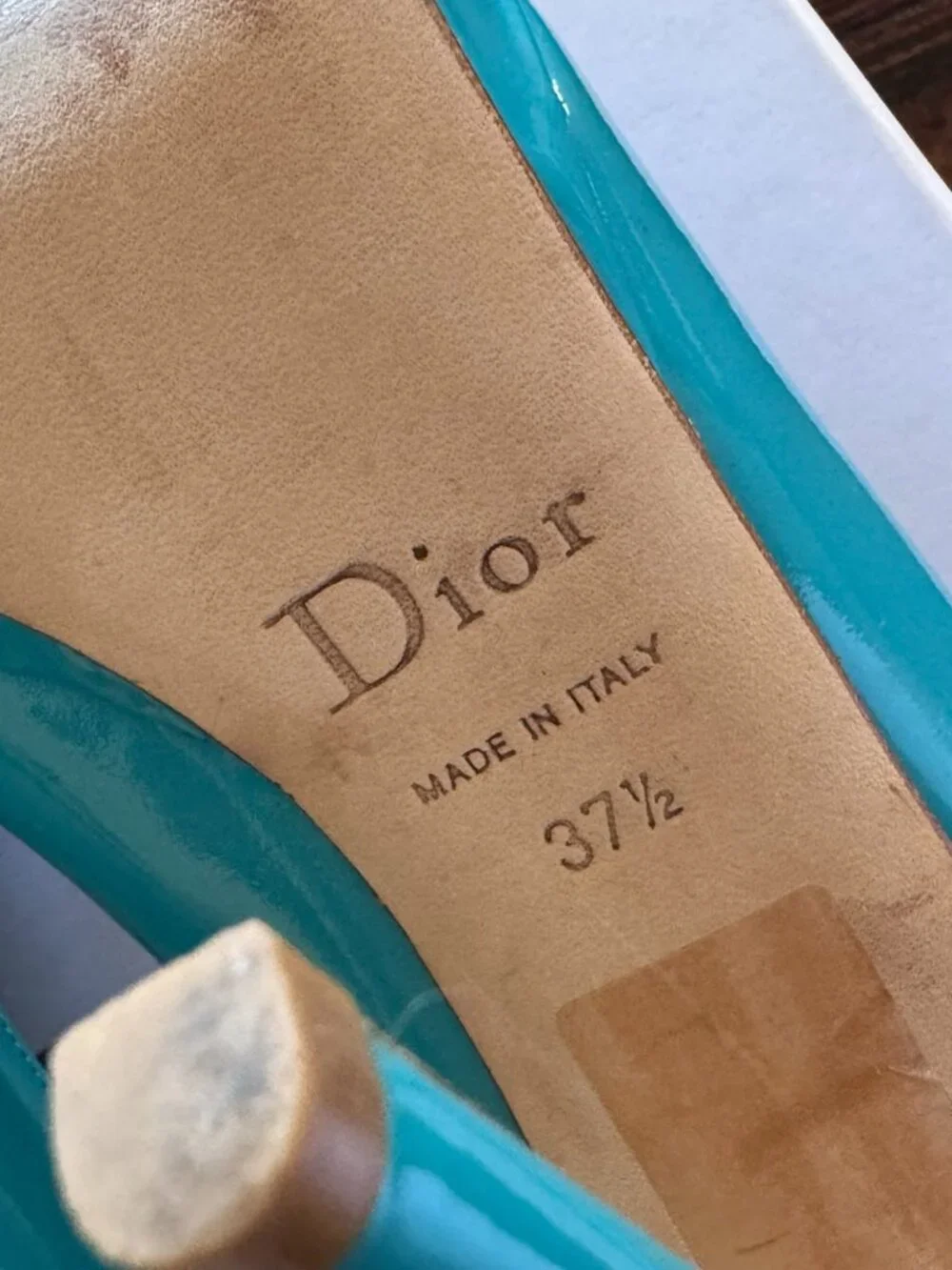 Dior turquoise miss